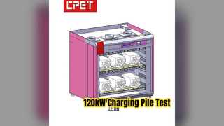 Đốt cọc sạc 120kW trong thiết bị thử nghiệm